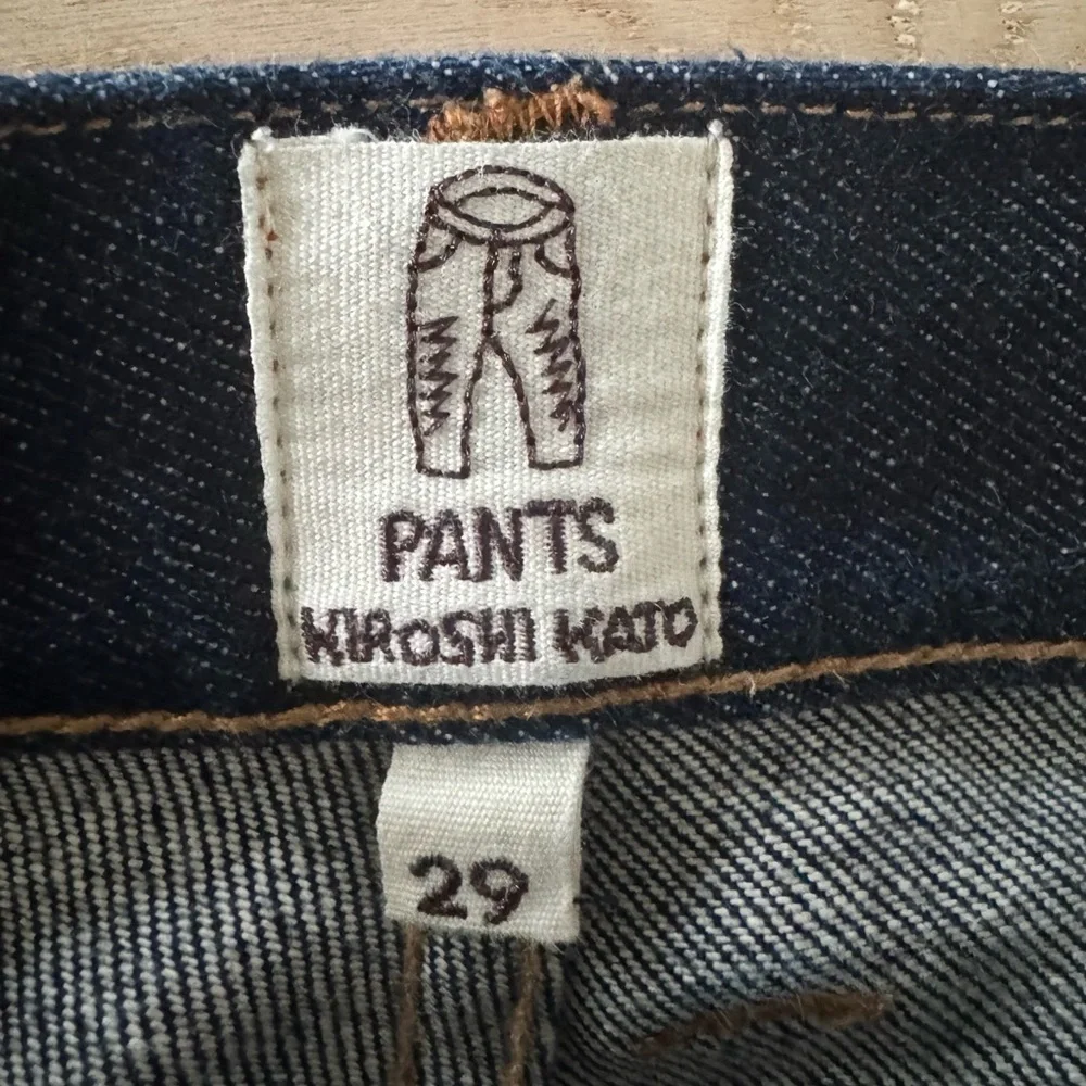 Hiroshi Kato Men’s Jeans size 29 ( 32x 26) Scissors slim tapered raw indigo